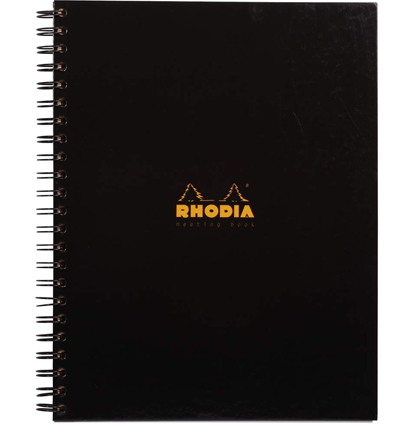 Ежедневник черный Rhodia Business линейка мягкая обложка А5 / 80 листов / 90 гм купить в художественном магазине ArtCraft.Space с доставкой