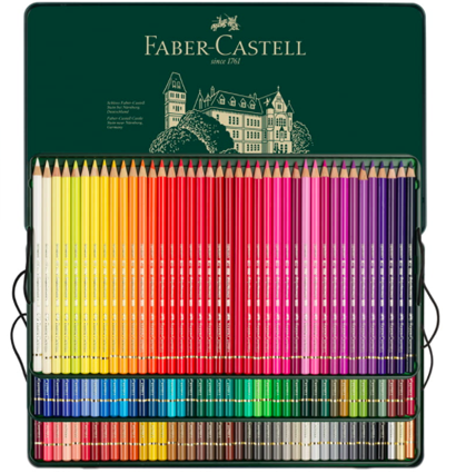 Faber Castell Polychromos набор цветных карандашей из 120 цветов кейсе купить в магазине товаров для рисования ArtCraft.Space