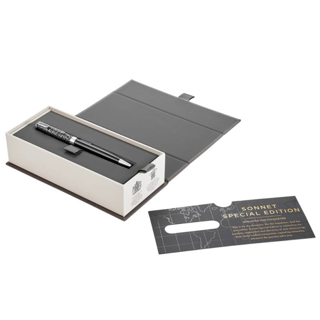 Ручка шариковая Parker Sonnet Special Edition Black CT 1 мм черные чернила, подарочная упаковка купить в магазине ArtCraft.Space Ручка шариковая Parker Sonnet Special Edition Black CT 1 мм черные чернила, подарочная упаковка купить в магазине ArtCraft.Space