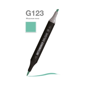Маркер SKETCHMARKER Brush двухсторонний на спирт.основе цв.G123 Морская пена Маркер SKETCHMARKER Brush двухсторонний на спирт.основе цв.G123 Морская пена
