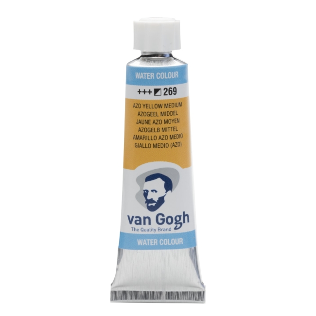 Краска акварельная Van Gogh туба 10мл №269 Желтый средний