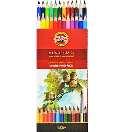 Карандаши акварельные Koh-I-Noor Mondeluz набор 24 цвета в картонной упаковке купить в магазине ArtCraft.Space Карандаши акварельные Koh-I-Noor Mondeluz набор 24 цвета в картонной упаковке купить в магазине ArtCraft.Space