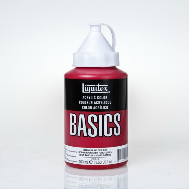 Краска акриловая LIQUITEX Basics №311 кадмий красный темный имит 400 мл купить в художественном магазине ArtCraft.Space с доставкой по всему миру