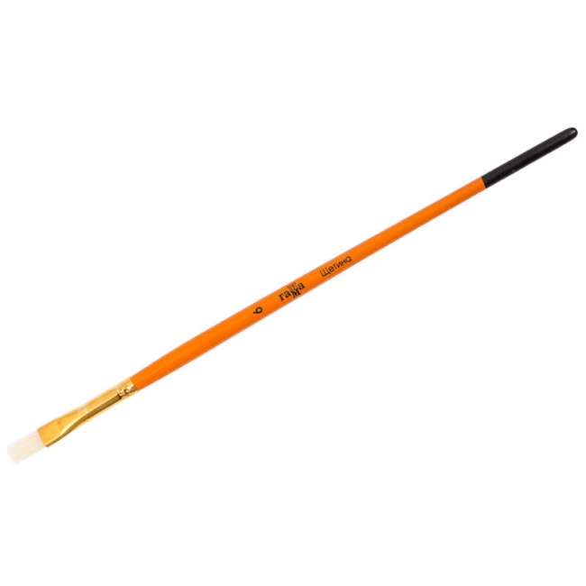 Кисть щетина Гамма, плоская №06