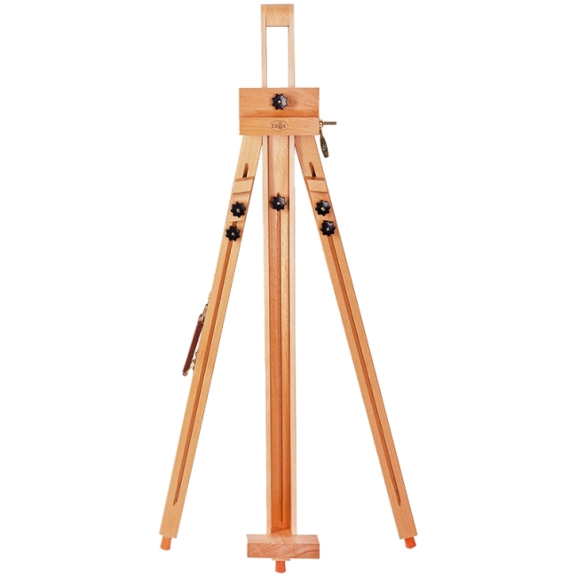 Мольберт полевой тренога с кронштейном Гамма "Студия", 78*80*132(196)см, бук