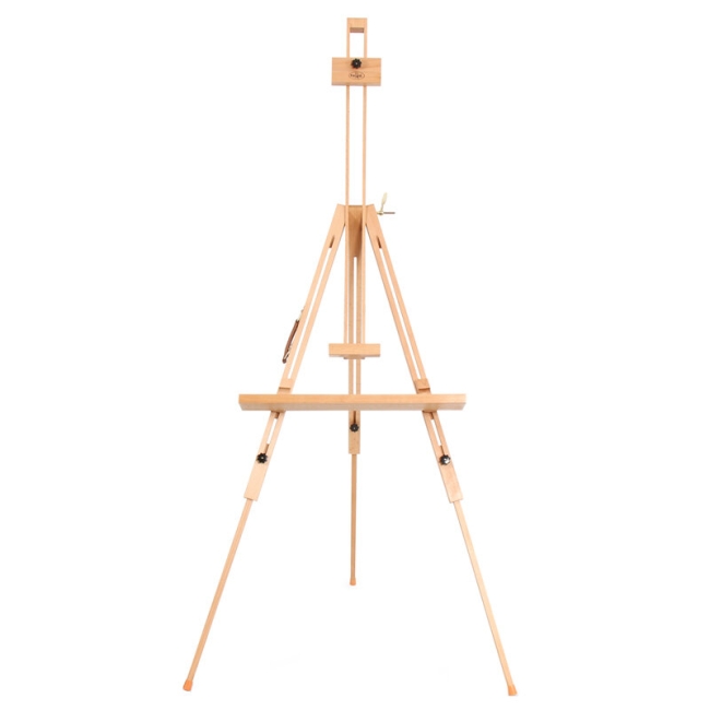 Мольберт полевой тренога с кронштейном Гамма "Студия", 78*80*132(196)см, бук