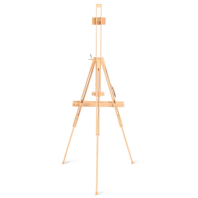 Мольберт полевой тренога с кронштейном Гамма "Студия", 78*80*132(196)см, бук