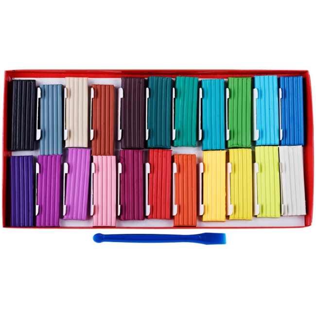 Пластилин Гамма "Мультики" набор 22 цвета со стеком картонная упаковка 440 г купить в художественном магазине ArtCraft.Space с доставкой по всему миру