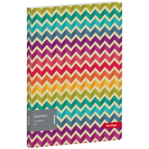 Папка на 4 кольцах Berlingo "Geometry", 24мм, 600мкм, D-кольца, с внутр. карманом, с рисунком