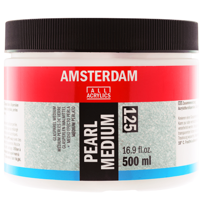Перламутровый медиум для акрила Amsterdam Pearl Medium 125 в банке 500 мл купить в художественном магазине ArtCraft.Space с доставкой по РФ и СНГ