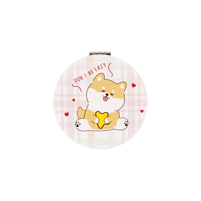 Зеркальце карманное складное MESHU "Sweet Akita"