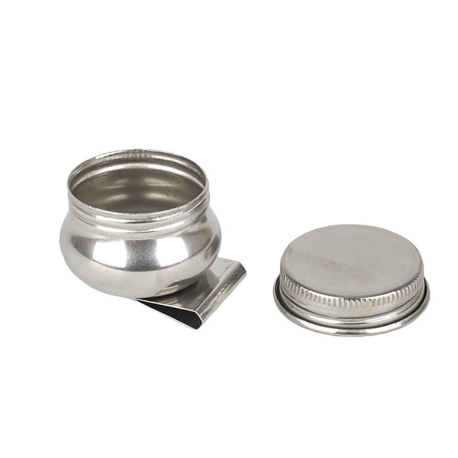 Маслёнка для художника Малевичъ металлическая с крышкой и клипсой купить в художественном магазине ArtCraft.Space с доставкой по всему миру