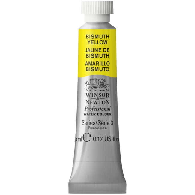 Акварель художественная Winsor&Newton "Professional", 5мл, туба, №025 желтый висмут