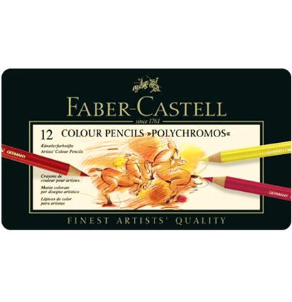 Цветные карандаши Faber Castell Polychromos набор из 12 цветов (Полихромос Фабер Кастел) купить в магазине для художников и скетчеров ArtCraft.Space Цветные карандаши Faber Castell Polychromos набор из 12 цветов (Полихромос Фабер Кастел) купить в магазине для художников и скетчеров ArtCraft.Space