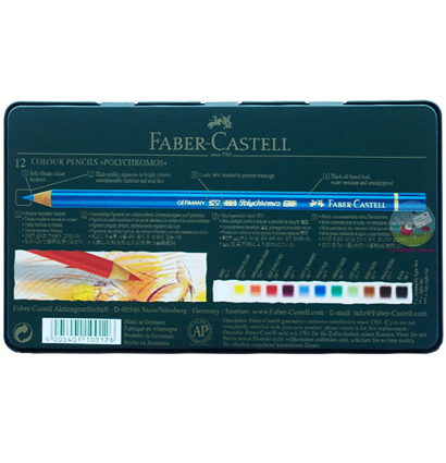 Цветные карандаши Faber Castell Polychromos набор из 12 цветов (Полихромос Фабер Кастел) купить в магазине для художников и скетчеров ArtCraft.Space Цветные карандаши Faber Castell Polychromos набор из 12 цветов (Полихромос Фабер Кастел) купить в магазине для художников и скетчеров ArtCraft.Space