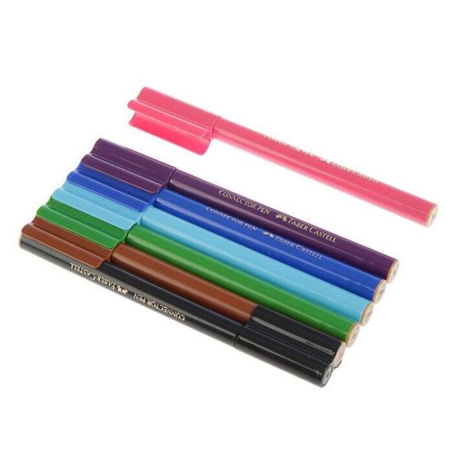 Фломастеры смываемые Faber-Castell Connector для детей набор 10 цветов купить в магазине маркеров ArtCraft.Space с доставкой по РФ и СНГ Фломастеры смываемые Faber-Castell Connector для детей набор 10 цветов купить в магазине маркеров ArtCraft.Space с доставкой по РФ и СНГ