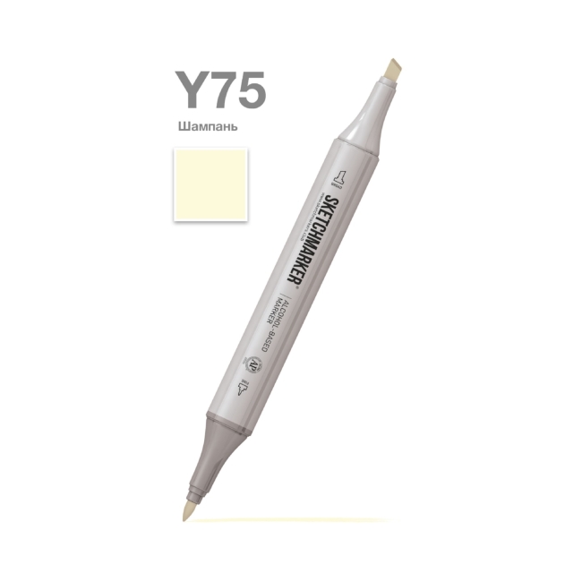 Маркер SKETCHMARKER двухсторонний на спирт.основе цв.Y75 Шампань