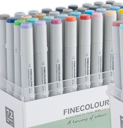 Finecolour Junior набор спиртовых маркеров 72 цвета в фирменных кейсах купить в магазине маркеров ArtCraft.Space с доставкой по всему миру
