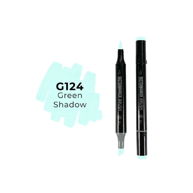 Маркер SKETCHMARKER Brush двухсторонний на спирт.основе цв.G124 Зеленый полумрак