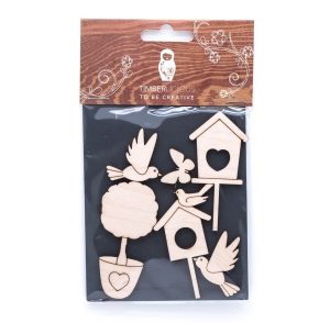 Набор заготовок для декорирования Spring10 фанера 10х14см,