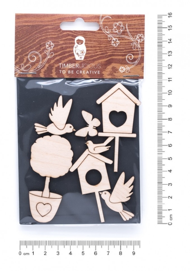 Набор заготовок для декорирования Spring10 фанера 10х14см,