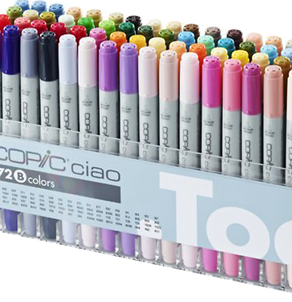 Набор маркеров Copic Ciao 72 Set B штук с кистью в кейсе купить в магазине маркеров и товаров для рисования ArtCraft.Space с доставкой по РФ и СНГ