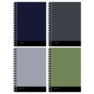 Записная книжка А6 96л., на гребне ArtSpace "Deep monocolor", твердая обложка, глянцевая ламинация