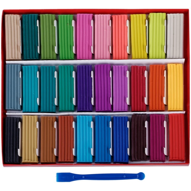 Пластилин Гамма "Мультики" набор 30 цветов со стеком картонная упаковка 600 г купить в художественном магазине ArtCraft.Space с доставкой по всему миру