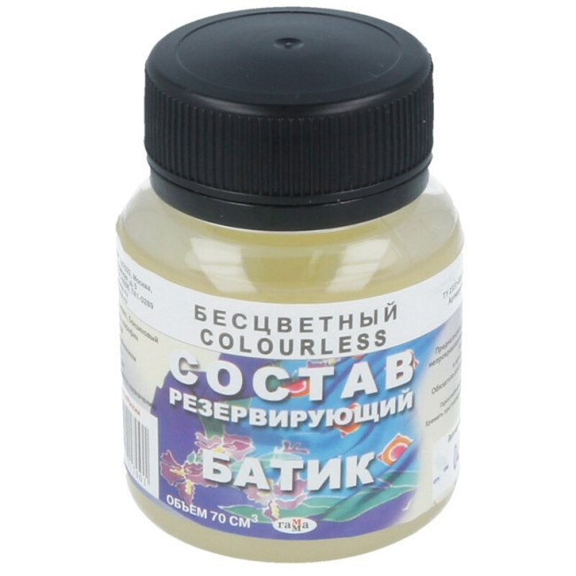 Состав резервирующий Гамма "Батик", бесцветный, 70мл Состав резервирующий Гамма "Батик", бесцветный, 70мл
