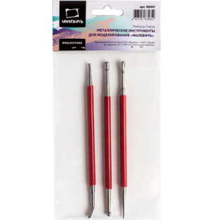 Металлические инструменты для моделирования, 3 шт