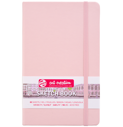 Скетчбук розовый для зарисовок Art Creation Sketchbook Royal Talens с резинкой А5 / 80 листов / 140 гм купить в художественном магазине ArtCraft.Space с доставкой по РФ и СНГ