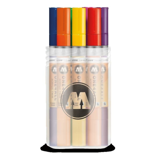 Molotow Набор маркеров ONE4ALL Acrylic Twin Main-Kit 1 6 шт 200480