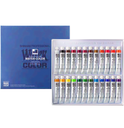 Набор красок SH WATER COLOR PRO 24цв*7,5мл,