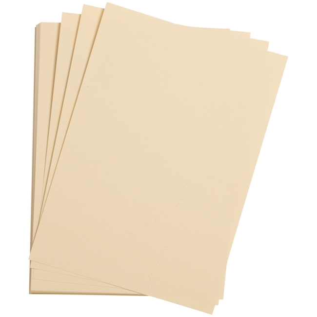 Цветная бумага 500*650мм., Clairefontaine "Etival color", 24л., 160г/м2, слоновая кость, легкое зерно, хлопок