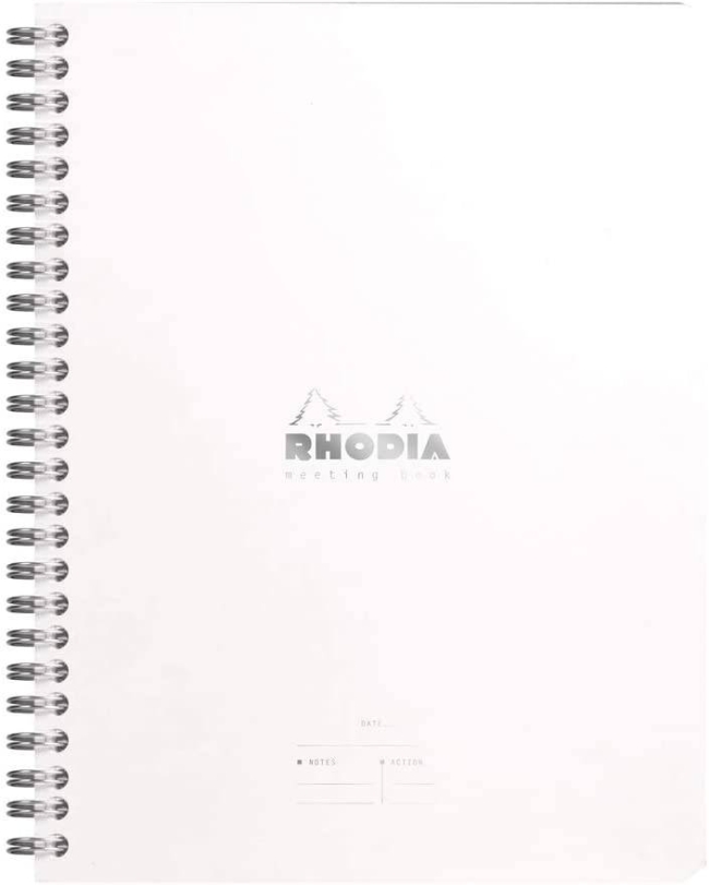 Ежедневник Rhodia Classic, 160х210 мм, белый, мягкая обложка, линия, 80л, белый, микроперф., 90г/м2,,