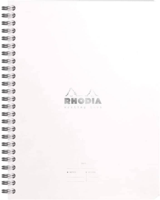 Ежедневник белый Rhodia Classic линейка мягкая обложка А5 / 80 листов / 90 гм купить в художественном магазине ArtCraft.Space с доставкой по всему миру