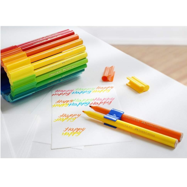 Фломастеры смываемые Faber-Castell Connector для детей набор 20 цветов купить в магазине маркеров ArtCraft.Space с доставкой по РФ и СНГ Фломастеры смываемые Faber-Castell Connector для детей набор 20 цветов купить в магазине маркеров ArtCraft.Space с доставкой по РФ и СНГ