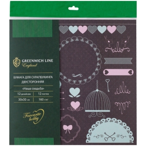 Набор бумаги для скрапбукинга Greenwich Line "Свадьба", 12л., 30*30см