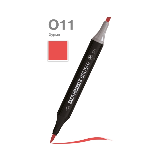Маркер SKETCHMARKER Brush двухсторонний на спирт.основе цв.O11 Хурма