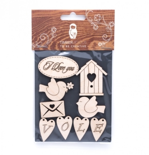 Набор заготовок для декорирования Spring2 фанера 10х14см,