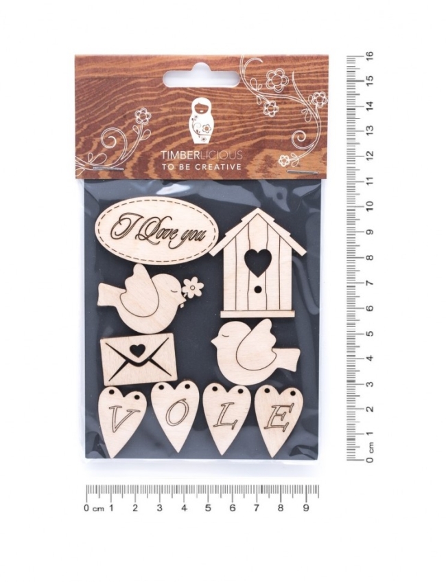 Набор заготовок для декорирования Spring2 фанера 10х14см,