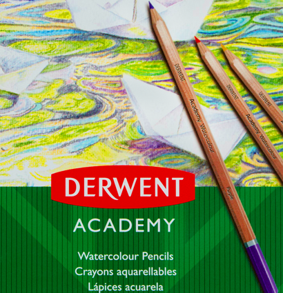 Набор акварельных карандашей Derwent Academy 24 цвета в пенале купить в фирменном художественном магазине ArtCraft.Space с доставкой по РФ и СНГ