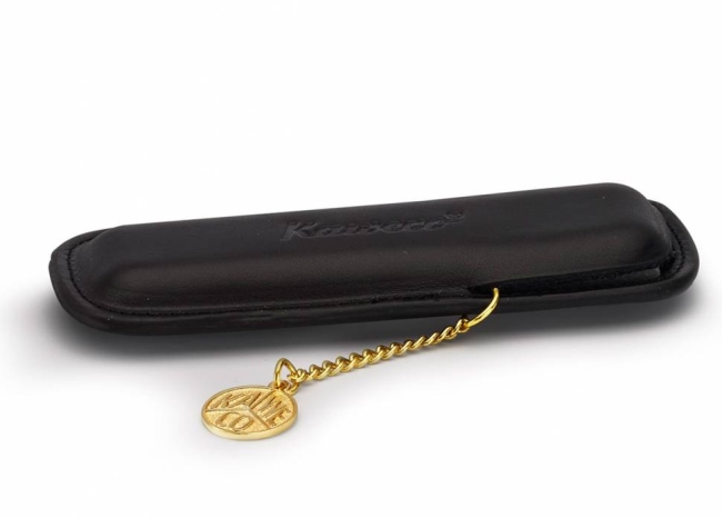 Чехол KAWECO CLASSIC для 2 ручек Sport кожаный чёрный,