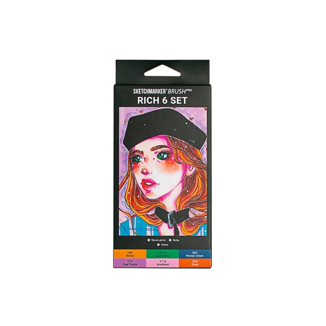 Набор маркеров SKETCHMARKER Brush Rich 6шт