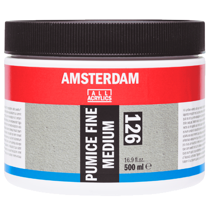 Медиум для акрила Amsterdam Pumice Fine Medium для придания мелкозернистой структуры 126 в банке 500 мл купить в художественном магазине ArtCraft.Space с доставкой по РФ и СНГ