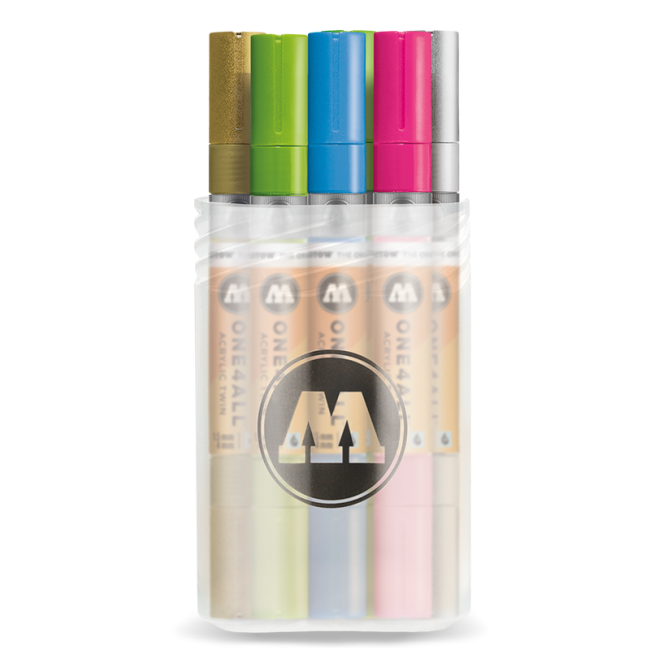 Molotow Набор маркеров ONE4ALL Acrylic Twin Main-Kit 2 6 шт 200484