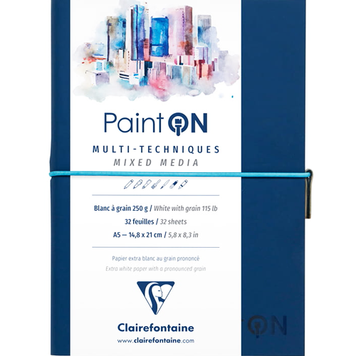 Скетчбук для смешанных техник Paint'On ClaireFontaine А5 / 32 листа / 250 гм купить в магазине ArtCraft.Space