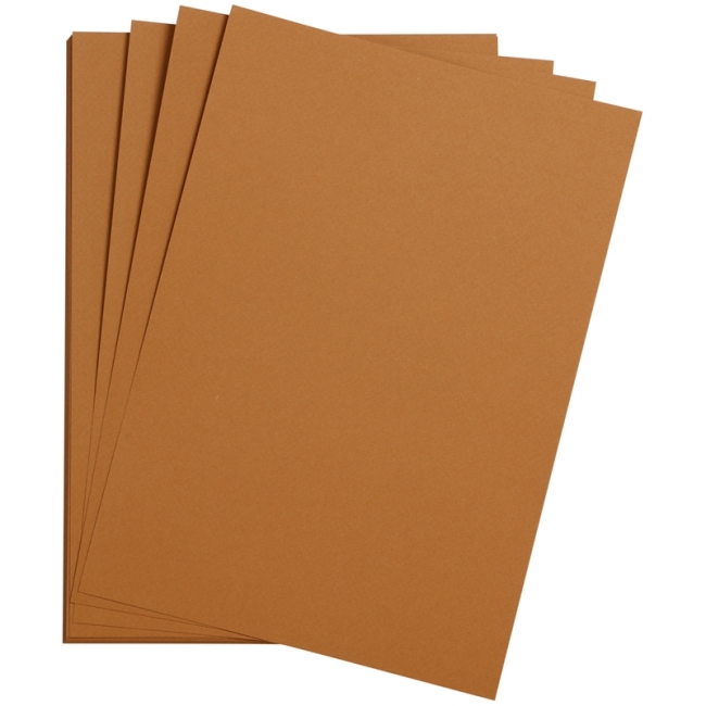 Цветная бумага 500*650мм., Clairefontaine "Etival color", 24л., 160г/м2, табак, легкое зерно, хлопок