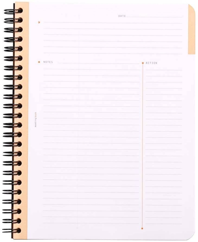 Ежедневник Rhodia Classic, 160х210 мм, оранжевый, мягкая обложка, линия, 80л, белый, микроперф., 90г,