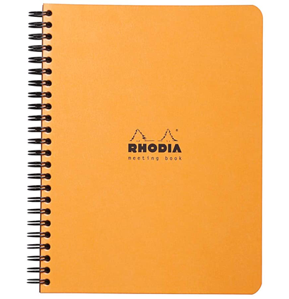 Ежедневник оранжевый Rhodia Classic линейка мягкая обложка А5 / 80 листов / 90 гм купить в художественном магазине ArtCraft.Space с доставкой по всему миру